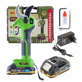 Aku nožnice na konáre ES32Li [20V, 1x aku 2,0Ah, nabíjačka, kufor]