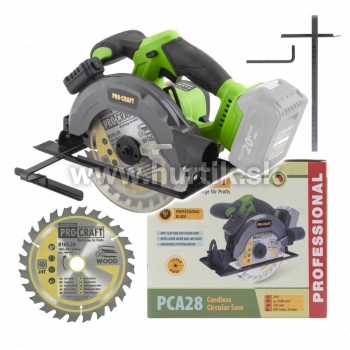 Aku píla kotúčová PCA28bb [20V, bez aku, nabíjačky, krabica]