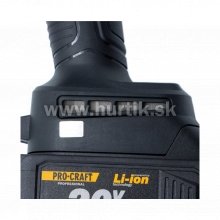 Aku brúska PGA20 / 20V, 2x Aku 4Ah, nabíjačka, kufor/