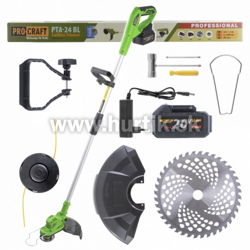 Aku vyžínač PTA24BL [20V, 1x aku 3,0Ah, nabíjačka, krabica]