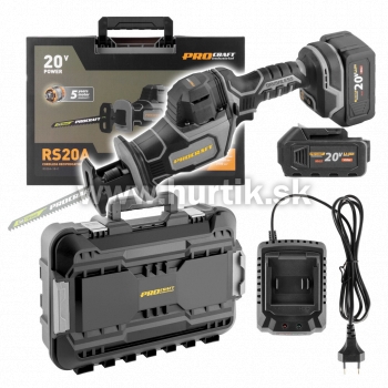Aku píla chvostová RS20A-1B-C [20V, 1x aku 4,0Ah, nabíjačka, kufor]