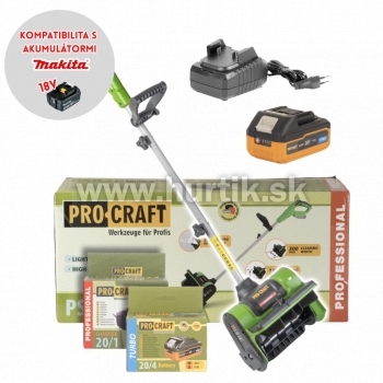 Aku fréza snehová SPSB20/20-4-Turbo/20-1i [20V, 1x aku 4,0Ah, nabíjačka, krabica]