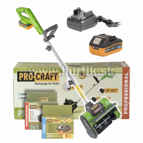 Aku fréza snehová SPSB20/20-4-Turbo/20-1i [20V, 1x aku 4,0Ah, nabíjačka, krabica]