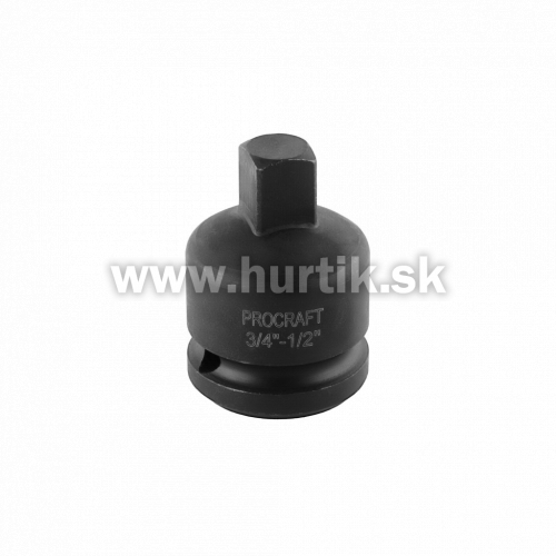Adaptér z 3/4 štvorhranu na vonkajší 1/2 pre rázové uťahováky