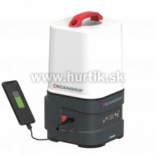 Aku lampa LED AREA 10 CAS 360° (+ 230V)  / 10000 lm [18V CAS systém, bez aku, nabíjačky, krabica]