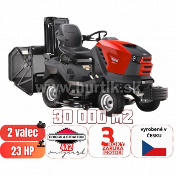 _Traktor trávny STARJET Exclusive UJ 102-23 P6_2WD + UZÁVIERKA + ZDVIH KOŠA, záber 102cm, B&S profesional VANGUARD / 23HP - 2 valec
