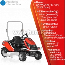 _Traktor mulčovací na vysokú trávu GOLIATH CG V2-26 - 4x4, záber 92cm / 110cm/ 132cm, KAWASAKI FS730V / 26HP - 2 valec
