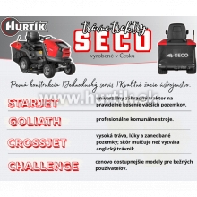 _Traktor mulčovací na vysokú trávu GOLIATH CG V2-23 - 4x2, záber 92cm / 110cm/ 132cm, B&S profesional VANGUARD / 23HP - 2 valec