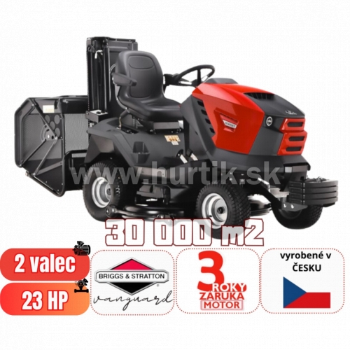 _Traktor trávny STARJET Exclusive UJ 102-23 P6 + UZÁVIERKA + ZDVIH KOŠA, záber 102cm, B&S VANGUARD / 23HP - 2 valec