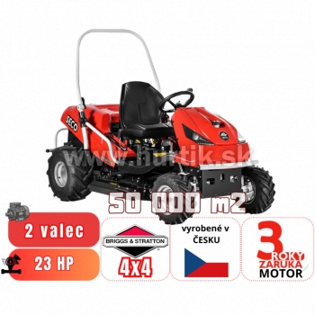 _Traktor mulčovací na vysokú trávu CROSSJET SC 92-23 - 4x4, záber 92cm, B&S profesional VANGUARD / 23HP - 2 valec