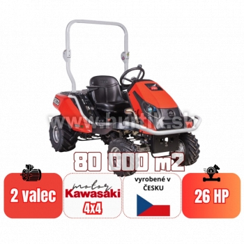 _Traktor mulčovací na vysokú trávu GOLIATH CG V2-26 - 4x4, záber 92cm / 110cm/ 132cm, KAWASAKI FS730V / 26HP - 2 valec