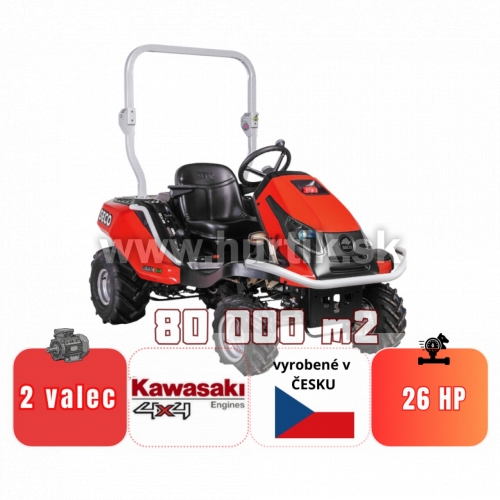 _Traktor mulčovací na vysokú trávu GOLIATH CG V2-26 - 4x4, záber 92cm / 110cm/ 132cm, KAWASAKI FS730V / 26HP - 2 valec