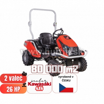 _Traktor mulčovací na vysokú trávu GOLIATH CG V2-26 - 4x4, záber 92cm / 110cm/ 132cm, KAWASAKI FS730V / 26HP - 2 valec