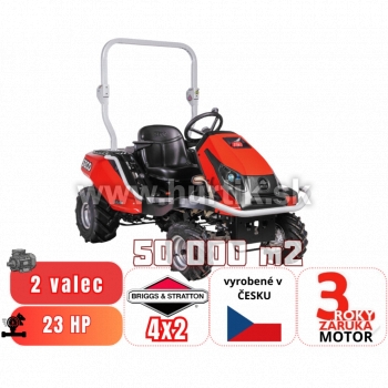 _Traktor mulčovací na vysokú trávu GOLIATH CG V2-23 - 4x2, záber 92cm / 110cm/ 132cm, B&S profesional VANGUARD / 23HP - 2 valec