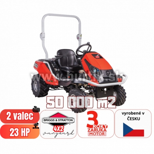 _Traktor mulčovací na vysokú trávu GOLIATH CG V2-23 - 4x2, záber 92cm / 110cm/ 132cm, B&S profesional VANGUARD / 23HP - 2 valec