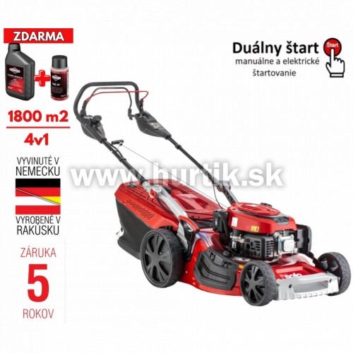 Kosačka benzínová 5254 VSED-A, 4 in ONE, s reguláciou pohonu, AL-KO Pro 170 Dual Start / 3,5HP