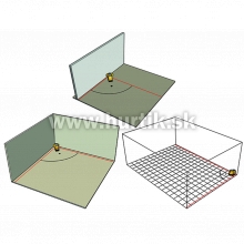 Laser podlahový, líniový FLS 90 (červený) / do 15m