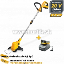 Aku vyžínač GT 100e Kit (SGT 100 AE K) [20V, 1x aku 2,0Ah, nabíjačka, krabica]