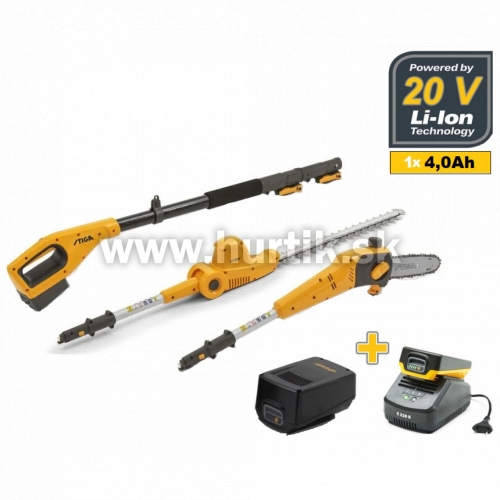 Aku výškový prerezávač + plotostrih SMT 100e Kit [20V, 1x aku 4,0Ah, nabíjačka, krabica]