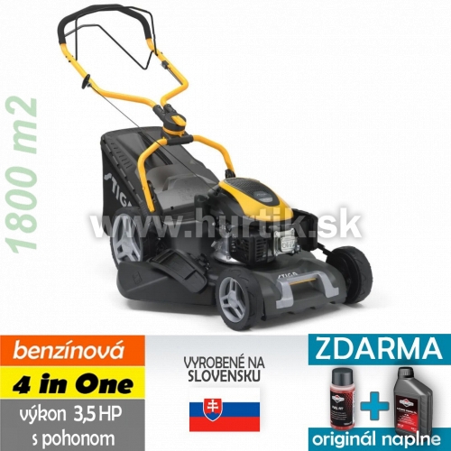 Kosačka benzínová COMBI 753 S (53 SQ), 4 in ONE, s pohonom, STIGA ST 170 / 3,5HP