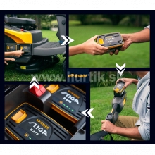 Aku Traktor trávny Swift 372e, záber 72cm, Lithium-ion batéria 48V, 40 Ah - do 2000m2