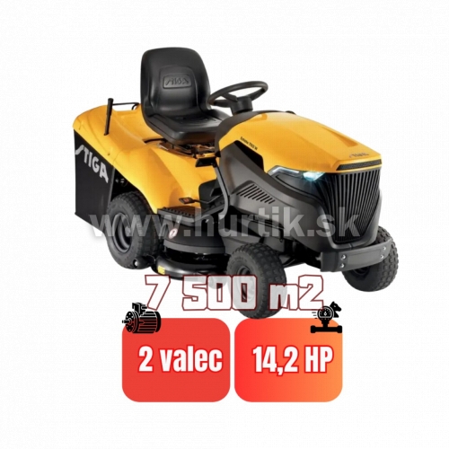 Traktor trávny ESTATE 7102 HW, záber 102cm, STIGA 650 / 14,2HP - 2 valec