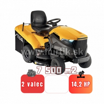 Traktor trávny ESTATE 7102 HW, záber 102cm, STIGA 650 / 14,2HP - 2 valec