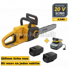 Aku píla CS 300e Kit [20V, 2x4Ah, nabíjačka, krabica]