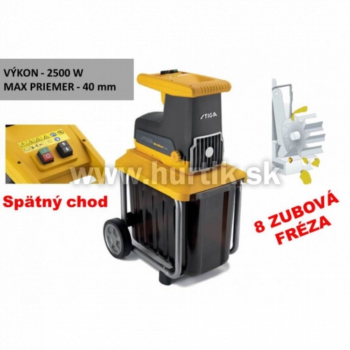 Drvič záhradného odpadu BIOSILENT 2500, 2500 W, 40mm