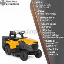Traktor trávny ESTATE 384 M (2084), záber 84cm, STIGA ST 350 / 10HP - 1 valec