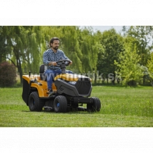 Aku Traktor trávny C 584e (Estate 84 V2 electric), záber 84cm, Lithium-ion batéria 48V, 40 Ah - do 4000m2