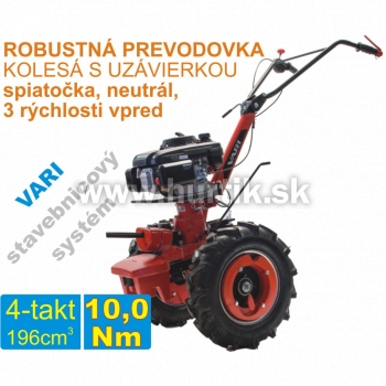 Malotraktor 4-takt, motor VARI XP 200 + prevodovka DSK 317, spojka 80mm / VARI systém
