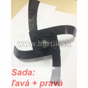 Nože na rošírenie rotavátora na 85cm - vonkajšia pravá a vonkajšia ľavá / KF systém