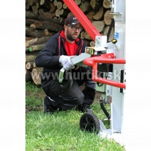 Štiepačka dreva VARI 11t na 400V / 11 ton, max. dĺžka polena 1.040mm, max. priemer kmeňa 300mm