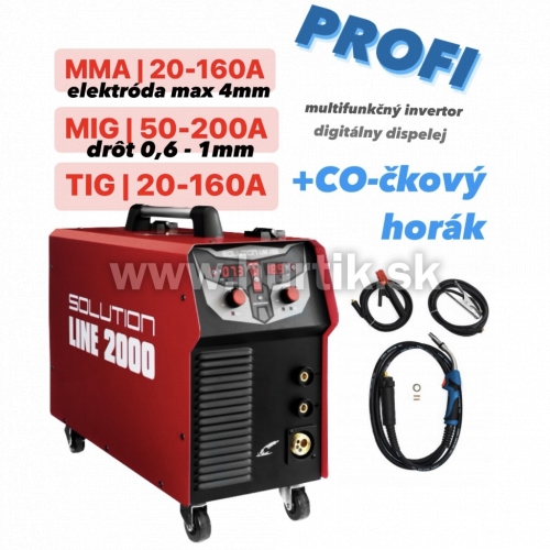 Zariadenie zváracie SOLUTION LINE MIG/MMA/TIG 2000