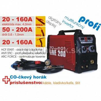 Zariadenie zváracie SOLUTION LINE MIG/MMA/TIG 200