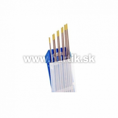 Elektróda wolfrámová 1,6 mm, zlatá, univerzálna (napr. oceľ, nerez, hliník, iné)
