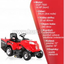 Traktor trávny RL 84 H, záber 84cm, GGP Loncin 7500 / 14HP - 1 valec