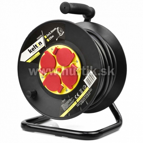 Bubon predlžovací 4z/25m (3G2,5) na 230V
