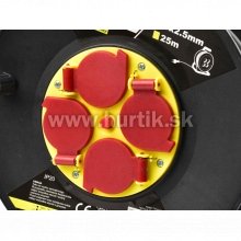 Bubon predlžovací 4z/25m (3G2,5) na 230V