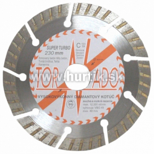 Kotúč diamantový Super Turbo 230x22,2x10mm